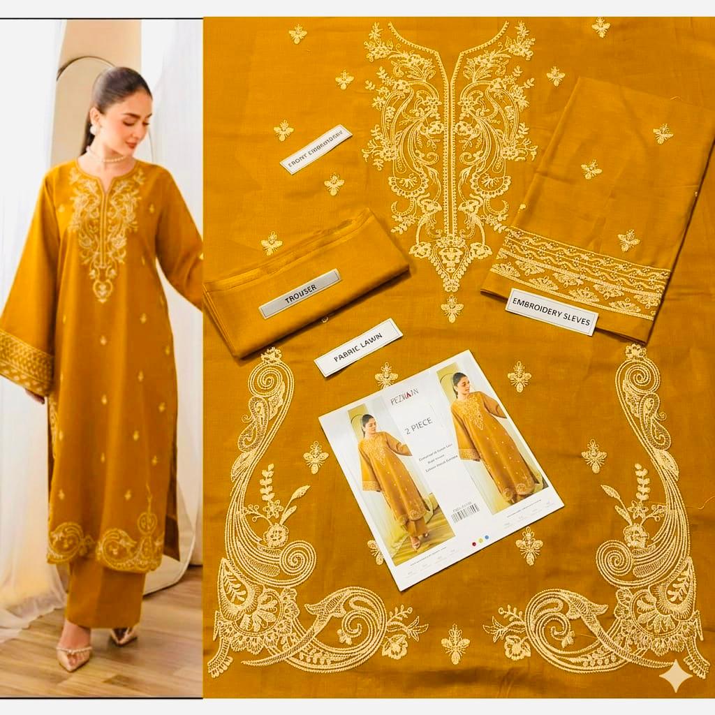 Graceful 2PC Embroidered Lawn