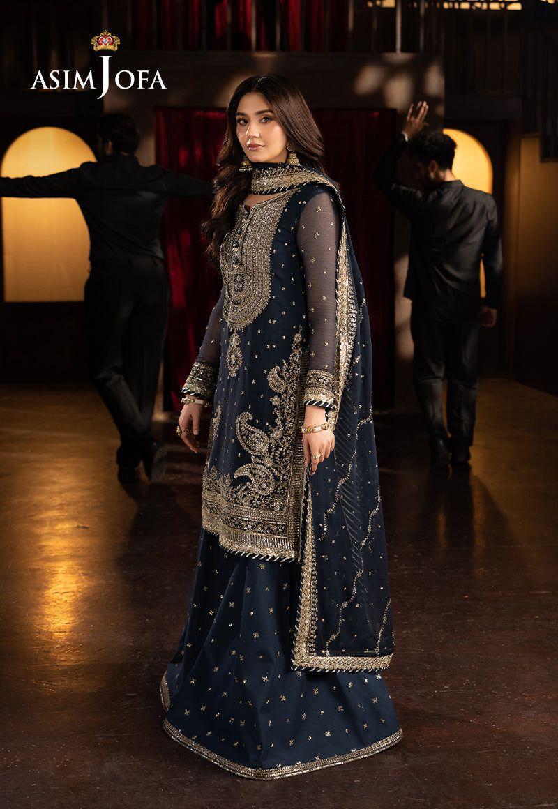 LUXURY Heavy Embroidered Chiffon Party Wear Dress With Chiffon Embroidered Dupatta (Unstitched)