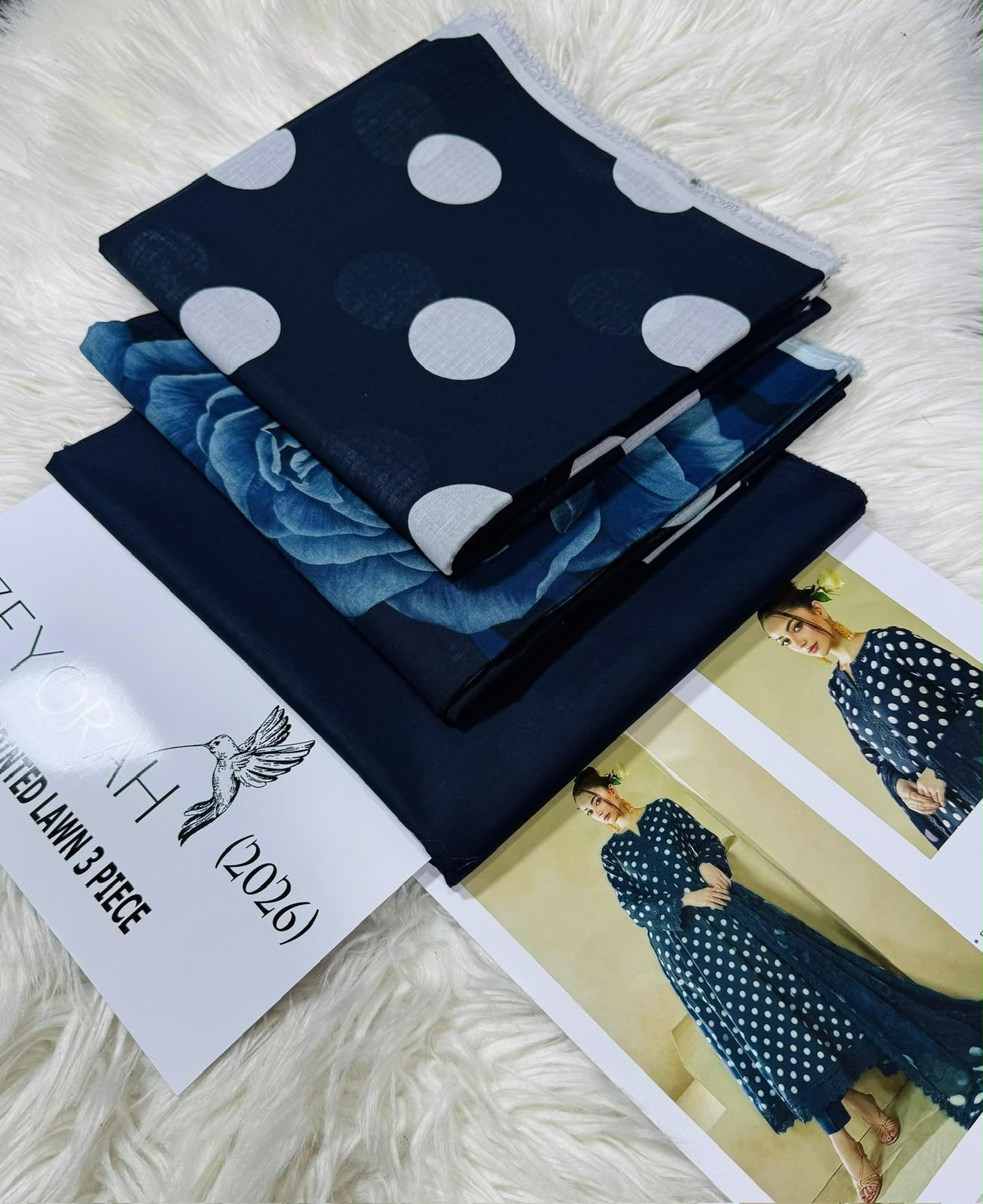 Digital printed lawn 3pc